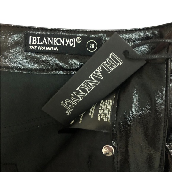 Blank NYC Revolve Woman’s Faux Leather Hi Shine Pants Size 28 NWT Retail $128 - Picture 6 of 7